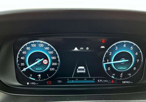 Hyundai i20 cena 59900 przebieg: 58945, rok produkcji 2020 z Ciechanowiec małe 596